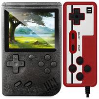 Žaidimų konsolė Mini retro žaidimų konsolė „400 in 1“ su pulteliu, TV išvestis, 3″ LCD