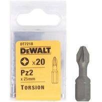 PZ varžtų antgalis DEWALT PZ2 25mm 20pcs