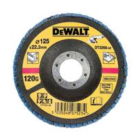 Kampinio šlifuoklio šlifavimo diskas DEWALT 125mm P120 Flap Disc