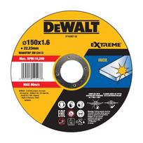 Pjovimo diskas, kampinis šlifuoklis DEWALT Extreme 150mm x 1.6mm x 22.23mm