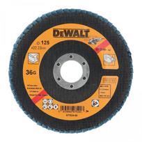 Kampinio šlifuoklio šlifavimo diskas DEWALT 125mm P36 T29 Flap Disc