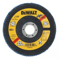 Kampinio šlifuoklio šlifavimo diskas DEWALT 125mm P80 T29 Flap Disc