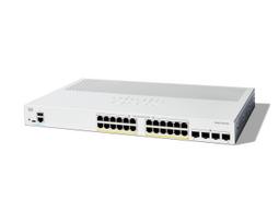 Cisco  Catalyst 1300-24P-4G Managed Switch, 24 Port GE, PoE, 4x1GE SFP, Limited Lifetime Protection (C1300-24P-4G) | C1300-24P-4G  | 0889728521512
