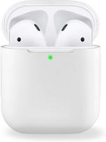 Bluetooth ausinės, silikoninis apsauginis dėklas, baltas