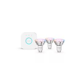Išmaniųjų lempučių rinkinys su valdymo stotele PHILIPS Hue E WCA 345 GU10 3kit