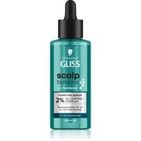 Schwarzkopf Gliss Scalp Balance giliai valantis serumas galvos odai riebiems plaukams 100 ml