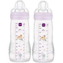 MAM Easy Active™ Baby Bottle vaikiška gertuvė 4m+ Purple 2x330 ml