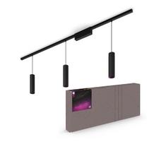 Philips - Rinkinys 3 vnt. LED RGBW, dimeriuojami šviestuvai bėgelių sistemai Hue LED/15,6W/230V