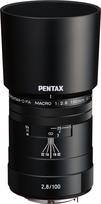 HD Pentax D-FA 100mm f/2.8 Macro ED AW lens, black | 20320 | 0027075304857