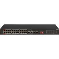 PoE šakotuvas 24-Portų, PoE+, uplink 2-Port  RJ45 + 2-Port SFP, 240W | 3226-24ET240 | 6923172529411