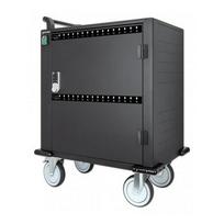 Manhattan iPad to 13", MacBook Air to 13" & Chromebook to 14" 32-bay Charging Trolley/Cart via USB-C, Also other tablets/smartphones (with device to USB-C cable), Bays 330x22x235mm, Device charging cables not included (suggest USB-C cable 354868),Cab | 716000 | 766623716000