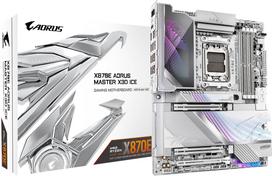 Mainboard|GIGABYTE|AMD X870E|Socket AM5|ATX|RAM DDR5-SDRAM|4xSlots|Wi-Fi Yes|Bluetooth Yes|5xNumber of M.2 (M) slots|X870E A MASTER X ICE|X870EAMASTERXICE | X870E A MASTER X ICE | 4719331876517