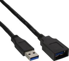 Kabel USB InLine USB-A - USB-A 2 m Czarny (B-35620) | B-35620 | 4043718304776