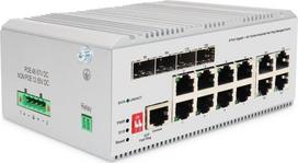 Switch Digitus DIGITUS Industrial 8+4 L2managed Gigabit Ethernet Switch 8 Port GEE RJ45 4 Port GE SFP | DN-651145 | 4016032489221
