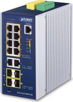 Switch Planet PLANET IP30 Industrial L2+/L4 8-Port Zarządzany L2+ Gigabit Ethernet (10/100/1000) Aluminium, Niebieski | IGS-5225-8P2T4S | 4711605286084