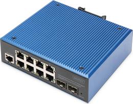Switch Digitus DIGITUS Switch 8+2-Port L2 managed Gigabit Ethernet PoE | DN-651157 | 4016032490210