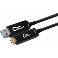 Kabel USB MicroConnect USB-A - USB-C 15 m Czarny (MC-USB3.2CA15OP) | MC-USB3.2CA15OP | 5704174890003