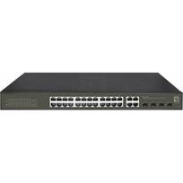 Switch LevelOne LevelOne GES-2128P łącza sieciowe Zarządzany L2 Gigabit Ethernet (10/100/1000) Obsługa PoE Czarny | GES-2128P | 4015867229231