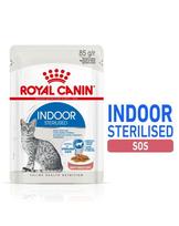 ROYAL CANIN Sterilised Indoor in Gravy 12 x 85 g šlapias maistas kastruotoms naminėms katėms