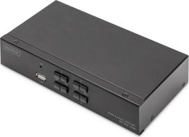 Przełącznik Digitus DIGITUS KVM Switch, 4K60HZ, 4x1 DP in, 1x DP USB out | DS-12891 | 4016032487876