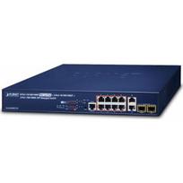 Switch Planet PLANET GS-5220-8P2T2S łącza sieciowe Zarządzany L2+ Gigabit Ethernet (10/100/1000) Obsługa PoE 1U Niebieski | GS-5220-8P2T2S | 4711605281348
