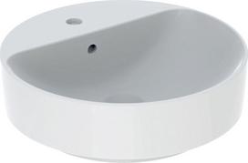 Umywalka Koło Geberit Variform Umywalka stawiana na blat, okrągła, D45cm, H15.8cm, z przelewem, z otworem na baterięGEBERIT | 500.769.01.2 | 4025416683346