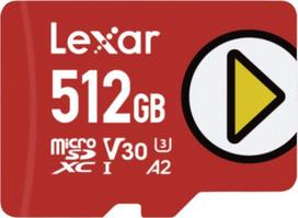 Karta Lexar PLAY MicroSDXC 512GB Class 10 UHS-I/U1 A2 V30 (LMSPLAY512G-BNSNG) | LMSPLAY512G-BNSNG | 843367137237