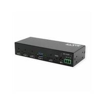 Exsys EX-12293HMS 4-portowy metalowy koncentrator USB 3.2 z portami 3x C i 1x A | 15.06.3466 | 4718359122934