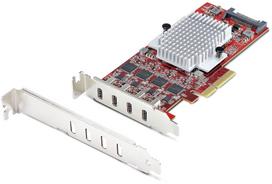 STARTECH.COM 4-Port USB-C 10Gbps PCIe Karte 4x Separate USB 3.2 Kontroller PCI Express 3.0 Niedrigprofil Bugel TAA | P10Q4C-USB-CARD-LP | 0065030920292