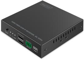Adapter AV Digitus DIGITUS HDMI Fiber IP Receiver 4K/60Hz czarny | DS-55349 | 4016032501879