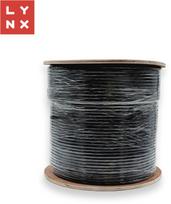 LYNX SFTP kabel, Cat6a, PE, celoměděný, venkovní, černý,  cívka 500m | LX-SLD-SFTP6A-PE-BK | 8591205721194