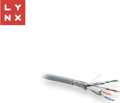 LYNX SFTP kabel, Cat6a, LSZH, celoměděný, vnitřní, šedý, cívka 500m | LX-SLD-SFTP6A-LSZH-GR | 8591205721187
