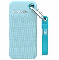 Dysk Zewnętrzny Verbatim Pocket SSD 2TB USB-C 3.2 gen.2 czarny-polarny niebieski 32325 | 32325 | 023942323259