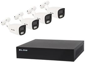 Blow Zestaw monitoringu PoE BLOW 4x5MP 1TB BL-KI5B4/PoE/1TB 4x kamery tubowe 5MP dysk HDD1TB | 5900804144458 | 5900804144458