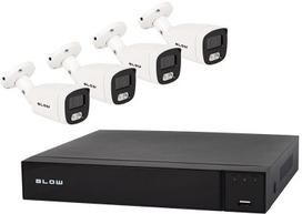 Blow Zestaw monitoringu PoE BLOW 4x8MP 2TB BL-KI8B4/PoE/2TB 4x kamery tubowe 8MP dysk HDD2TB | 5900804144472 | 5900804144472