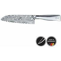 WMF Nóż damasceński Grand Gourmet Nóż Santoku 32 cm, warstwy ze stali damasceńskiej 120, cięcie wydajności, drewniane pudełko, ostrze 18 cm | 18.9194.9998 | 4000530676870