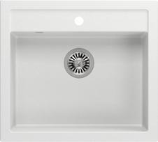 Zlewozmywak Quadron BILL 110 GraniteQ snow white/elementy stalowe | 39221000 | 5904310994705