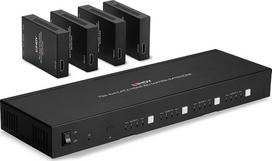 Lindy Adap Extender Cat.6 4x4 HDMI 18G Matrix 70m | 38328 | 4002888383288