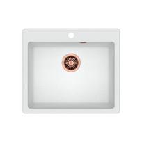 Zlewozmywak Quadron MORGAN 110 GraniteQ miedziany / biały metalik | 39221000 | 5903242531262