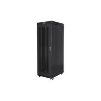 Standing rack cabinet 19 inches 27U 800x1200 black perforated door LCD FLAT PACK | FF01-8227-23BL | 5901969438000