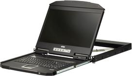Przełącznik Aten ATEN CL3100NX przełącznik KVM Możliwości montowania w stelażu Czarny | CL3100NX-NORDIC | 4710469343254