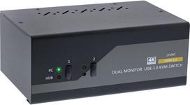 Przełącznik InLine InLine® KVM Desktop Switch, 2-port, Dual Monitor, HDMI 2.0, 4K, USB 3.0, Audio | 62652I | 4043718284726