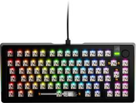 Klawiatura Glorious Glorious GMMK 3 Pro 100 % Custom Gaming-Tastatur - Pre-Built, ANSI (US), Fox Switches, schwarz | GLO-KB-GMMK3-PRO-100-PB-FOX-W-BLK-US | 840408300223