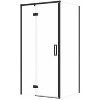 Cersanit SET C115 KABINA LARGA ZAWIAS LEWA CZARNA 100X80X195SZK TRANS WIR | SZEZ1004721522 | 5901771132387