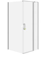 Cersanit SET C107 KABINA MODUO ZAWIAS PRAWA 90X80X195SZK TRANS WIR | SZEZ1004641522 | 5901771132301