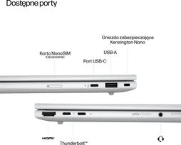 HP EliteBook 8 G1a Next Gen AI PC Copilot+ PC AMD Ryzen AI 5 PRO 340 Laptop 40,6 cm (16'') WUXGA 32GB DDR5-SDRAM 1 TB SSD Wi-Fi 6E (802.11ax) Windows 11 Pro Srebrny | C51HPET | 199485775340