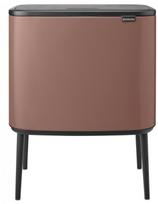 Kosz na pranie Brabantia Kosz na śmieci Bo Touch 11+23L Satin Taupe | 8710755234064 | 8710755234064