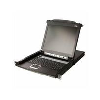 Przełącznik Aten Przełącznik KVM LCD ATEN CL5716MW o szerokości 43 cm, USB-PS/2, VGA, 16 portów, układ DE | 14.01.7414 | 4710469343919