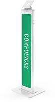 Compulocks VESA Brandable Floor Stand White, Tablet/UMPC, Passive holder, Indoor, White | 140W | 854340005559
