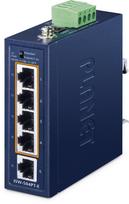 Switch Planet PLANET IP40 Compact size Industrial Nie zarządzany Fast Ethernet (10/100) Niebieski | ISW-504PT-E | 4711605289108